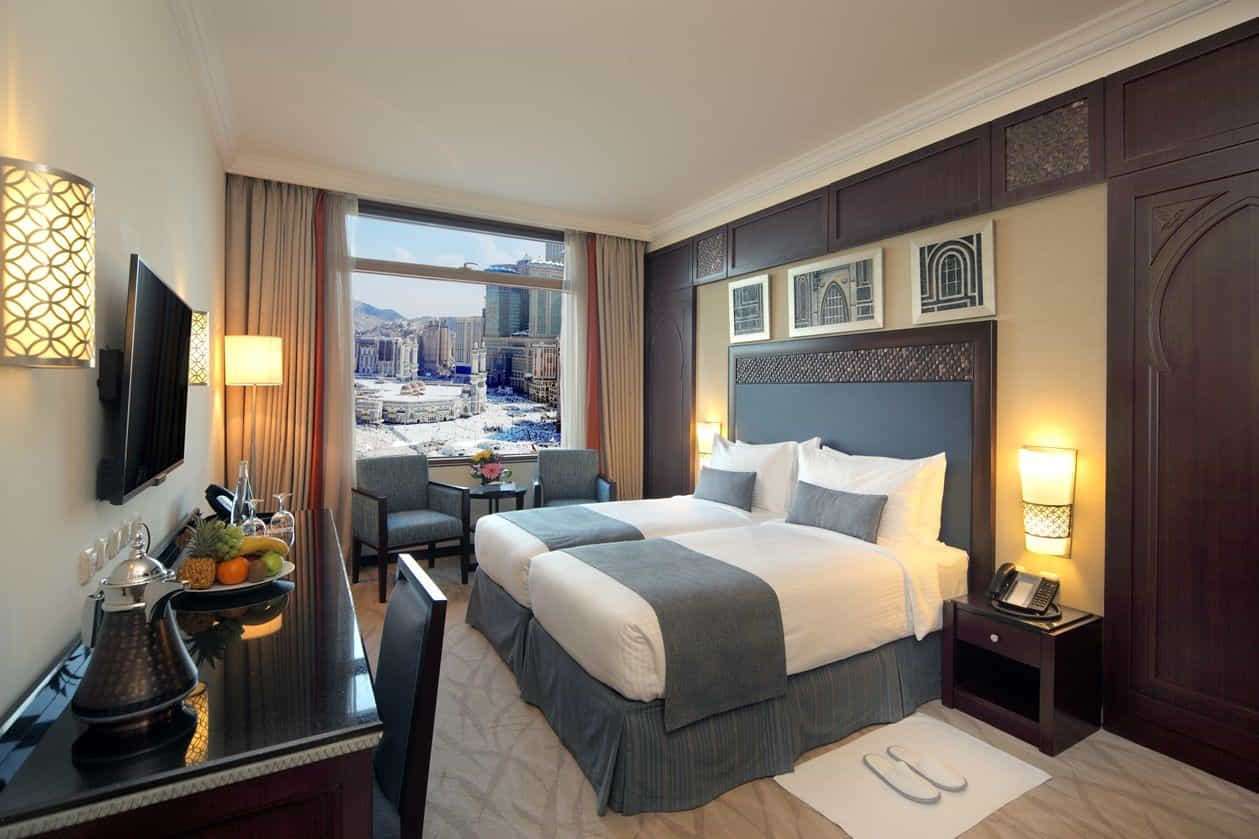 Luxury bedrooms in Makkah hotels